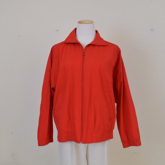 Vintage 90s Koret Francisca Lightweight Cotton/Poly‎ Full-Zip Jacket | size M - Picture 3 of 14